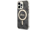 Handys - Cover & Cases - GUESS GUHMP13LH4STK iPhone 13 Pro / 13 6.1" black/black hardcase 4G MagSafe - 3666339126810