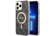 Handys - Cover & Cases - GUESS GUHMP13XH4STK iPhone 13 Pro Max 6.7" black/black hardcase 4G MagSafe - 3666339126827