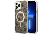 Handys - Cover & Cases - GUESS GUHMP13XH4STW iPhone 13 Pro Max 6.7" brown/brown hardcase 4G MagSafe - 3666339126872