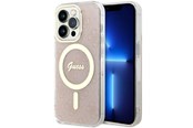 Handys - Cover & Cases - GUESS GUHMP14LH4STP iPhone 14 Pro 6.1" pink/pink hardcase 4G MagSafe - 3666339118280