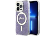 Handys - Cover & Cases - GUESS GUHMP14LH4STU iPhone 14 Pro 6.1" purple/purple hardcase 4G MagSafe - 3666339118242