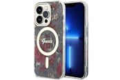 Handys - Cover & Cases - GUESS GUHMP14LHCFWSA iPhone 14 Pro 6.1" green/khaki hardcase Flower MagSafe - 3666339115616
