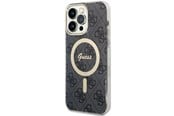 Handys - Cover & Cases - GUESS 4G MagSafe case for iPhone 14 Pro Max - black - 3666339118235