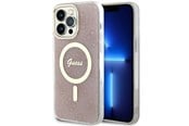 Handys - Cover & Cases - GUESS 4G MagSafe case for iPhone 14 Pro Max - pink - 3666339118297