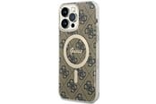 Handys - Cover & Cases - GUESS GUHMP14XH4STW iPhone 14 Pro Max 6.7" brown/brown hardcase 4G MagSafe - 3666339126902