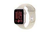 Smartwatches, Pulsuhren, Sportuhren & Schrittzähler - Apple Watch SE 3 GPS + Cellular 44mm Starlight Aluminium Case with Sand Sport Band - M/L - MJLN4QN/A