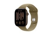 Smartwatches, Pulsuhren, Sportuhren & Schrittzähler - Apple Watch Series 12 GPS + Cellular 46mm Dark Bronze Aluminium Case with Olive Sport Band - S/M - MJGD4QN/A