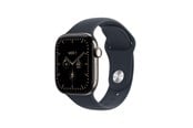 Smartwatches, Pulsuhren, Sportuhren & Schrittzähler - Apple Watch Series 12 GPS + Cellular 42mm Natural Titanium Case with Navy Blue Sport Band - M/L - MJGG4QN/A