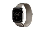 Smartwatches, Pulsuhren, Sportuhren & Schrittzähler - Apple Watch Series 12 GPS + Cellular 46mm Natural Titanium Case with Natural Milanese Loop - S/M - MJGP4QN/A
