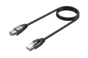Netzwerk - Kabel - Unitek network cable - 1.5 m - black - Schwarz - 1m - C18149AGY03-1.5M