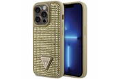 Handys - Cover & Cases - GUESS GUHCP14LHDGTPD iPhone 14 Pro 6.1" gold/gold hardcase Rhinestone Triangle - 3666339120078