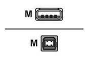 USB Kabel - Sharkoon - USB cable - USB Type B to USB - 50 cm - 4044951015245