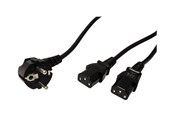 Stromkabel (Intern) - Roline - power cable - power CEE 7/7 to power IEC 60320 C13 - 2 m - 19.08.1022