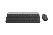 Tastaturen - Logitech Slim Wireless Combo MK470 - Tastatur & Maus Set - Spanisch - Grau - 920-009198