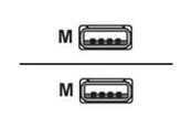 USB Kabel - Alcasa electronik Good Connections - USB cable - USB to USB - 1 m - 2212-AA1