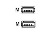 USB Kabel - Alcasa electronik Good Connections - USB cable - USB to USB - 50 cm - 2212-AA05