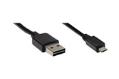 USB Kabel - Alcasa electronik Good Connections - USB cable - USB to Micro-USB Type B - 3 m - 2510-EUM03