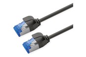 Netzwerk - Kabel - Roline patch cable - 50 cm - black pantone 3C - Schwarz - 21.15.4350
