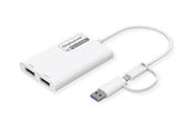Dockingstationen - Roline - docking station - USB-C / USB-A - 2 x DP - 12.03.3207