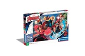 Puzzle - Clementoni Puzzle Glitter Marvel Avengers 104 pieces 2D Puzzles - 20347