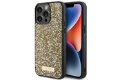 Handys - Cover & Cases - GUESS Rhinestone Metal Logo case for iPhone 15 Pro - yellow - 3666339153540