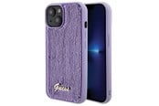 Handys - Cover & Cases - GUESS Sequin Script Metal case for iPhone 15 - purple - 3666339176228