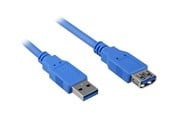 USB Kabel - Sharkoon - USB extension cable - USB Type A to USB Type A - 3 m - 4044951015696