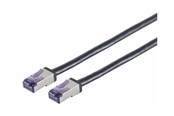 Netzwerk - Kabel - Lanview patch cable - 7.5 m - black - Schwarz - 7.5m - LVN-CAT6A-FLEX-7.5M