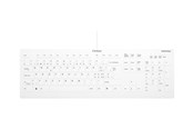 Tastaturen - Cherry Contour Active Key QuickClean AK-C8112 - keyboard - medical hygienic design - 100% full size - QWERTZ - Swiss - white Input Device - Tastatur - Full-Size - Schweiz - Weiss - AK-C8112-U1-W/CH