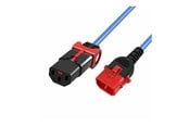 Stromkabel (Intern) - MicroConnect - power cable - power IEC 60320 C13 to IEC 60320 C14 - 3 m - MC-DUALC13C14S-3B