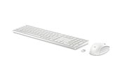 Tastaturen - HP 655 - Tastatur & Maus Set - Französisch - Weiss - 860P8AA#UUZ
