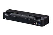 KVM Switches - ATEN CS1944DPA 4-Port USB 3.0 8K DisplayPort Dual-Display KVMP Switch (Cables included) - CS1944DPA