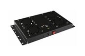 Rack-Gehäuse - Lanview by Logon - rack roof mount fan assembly - analogue controlled built-in UK plug - 1U - RAF120BL-UK