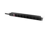 Stromkabel (Extern) - Lanview - power distribution strip - 10A - LVR-2MSCH-SCH-C13-8