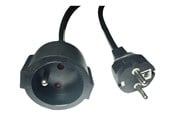 Stromkabel (Extern) - MicroConnect - power extension cable - Type F/E to Type E - 5 m - MC-PE0500FRB