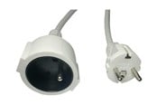 Stromkabel (Extern) - MicroConnect - power extension cable - Type F/E to Type E - 5 m - MC-PE0500FRW