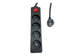 Stromkabel (Extern) - MicroConnect - power strip - 4-way on/off switch - MC-PSOO040500FRB