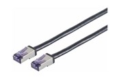 Netzwerk - Kabel - Lanview patch cable - 5 m - black - Schwarz - 5m - LVN-CAT6A-FLEX-5M