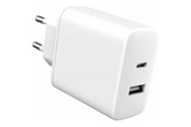 Handys - Adapter und Ladegeräte - eSTUFF INFINITE power adapter - 100% recycled plastic EU plug - USB Type A 24 pin USB-C - 32 Watt - ES637031