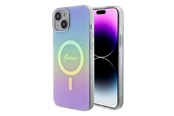 Handys - Cover & Cases - GUESS IML Iridescent MagSafe case for iPhone 15 Plus - purple - 3666339154790