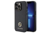 Handys - Cover & Cases - GUESS GUHCP15LPS4DGPK iPhone 15 Pro 6.1" black/black hardcase Strass Metal Logo - 3666339150747