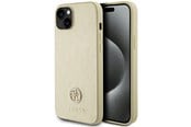 Handys - Cover & Cases - GUESS GUHCP15MPS4DGPD iPhone 15 Plus 6.7" gold/gold hardcase Strass Metal Logo - 3666339151010