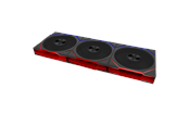 Gehäuselüfter - Lian Li UNI FAN TL FLEX 120 Reversed (3-pack) with controller - Gehäuselüfter - 120mm - Schwarz mit RGB LED - 33 dBA - 12RTL1F3B