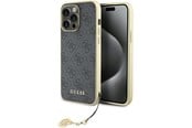 Handys - Cover & Cases - GUESS 4G Charms Collection case for iPhone 15 Pro Max - gray - 3666339171698