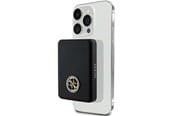 Powerbank (Akku) - GUESS MagSafe 4G Strassed Metal Logo induction power bank 5W 3000mAh - black - 3000 mAh - 3666339170141