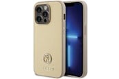 Handys - Cover & Cases - GUESS GUHCP15XPS4DGPD iPhone 15 Pro Max 6.7" gold/gold hardcase Strass Metal Logo - 3666339151034