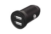 Handys - Adapter und Ladegeräte - X2O 2x12W Dual Car Charger USB-A/A - Black - SC239005