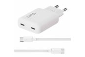 Handys - Adapter und Ladegeräte - X2O 65W GaN Dual SLIM AVS Charger (Incl. 1.5 m USB-C to USB-C Cable) - White - 01057
