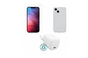 Handys - Anderes Zubehör - eSTUFF - accessory kit for mobile phone - charger cover glass - ES-KIT-IPH14