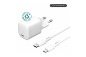 Handys - Adapter und Ladegeräte - eSTUFF INFINITE power adapter - EU plug USB-C to ligtning cable 1.5 m - 24 pin USB-C - 20 Watt - ES637500